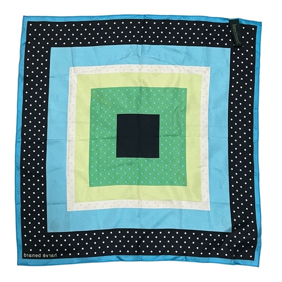 Harve' Bernard 100% Silk Square Scarf - Picture 2 of 5